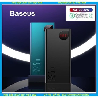 Pin dự phòng sạc nhanh 22.5w Baseus Adaman Metal Digital Display Quick Charge (22.5W QC3.0/ PD3.0/ SCP/ AFAFC).