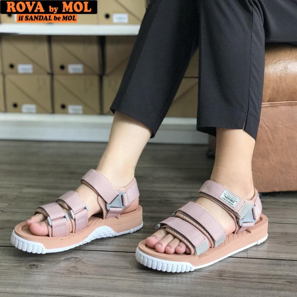 Giày sandal Vento couple nam nữ 3 quai ngang có quai hậu cố định cho cặp đôi mang đi học đi biển du lịch NV9801G !