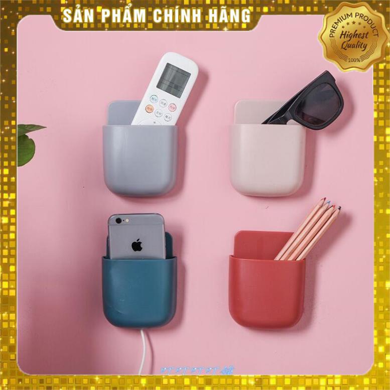 Khay Để Điện Thoại, Điều Khiển Remote TV, Điều Hòa Dán Tường Để Bàn Làm Việc Ích Siêu Dính