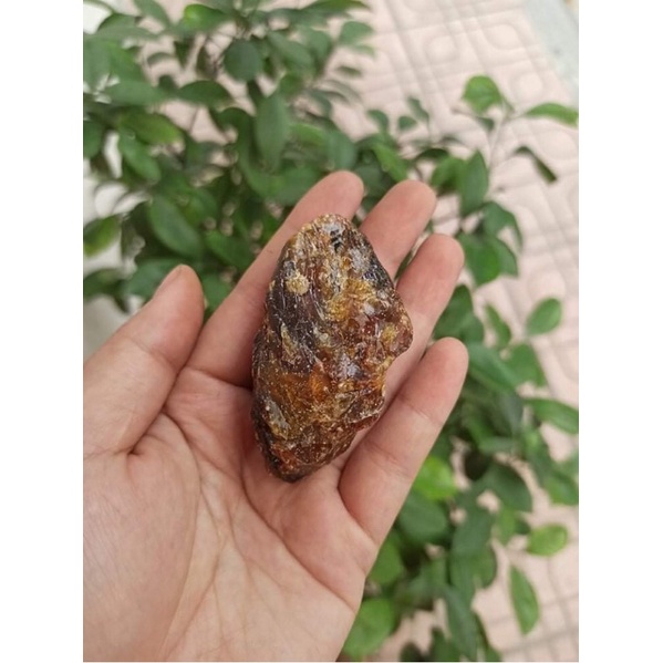50gr  Viên Đá Thô Raw Amber Stone Hô Phach nhựa cây hoa thach