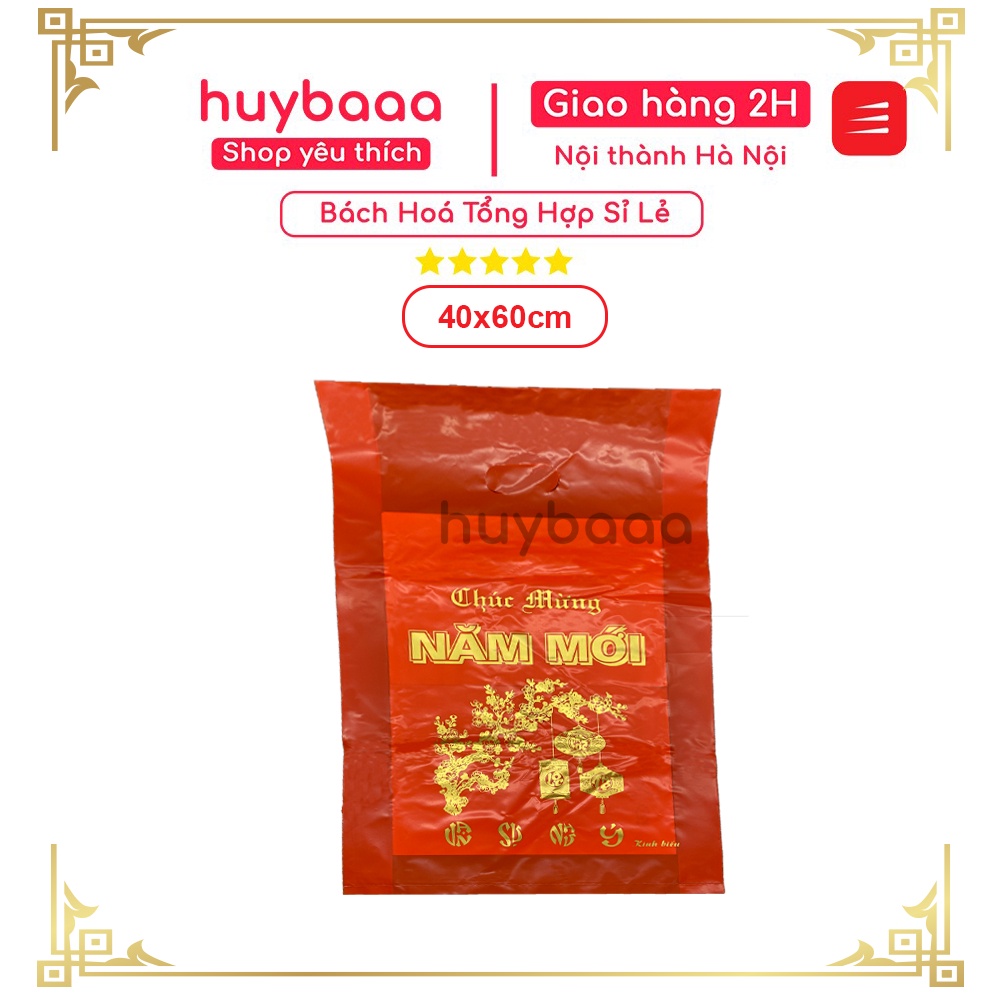[SIÊU SALE] TÚI NILONG HD PE CHÚC MỪNG NĂM MỚI MÀU ĐỎ SIÊU DAI TÚI HD CHÚC TẾT SIÊU RẺ