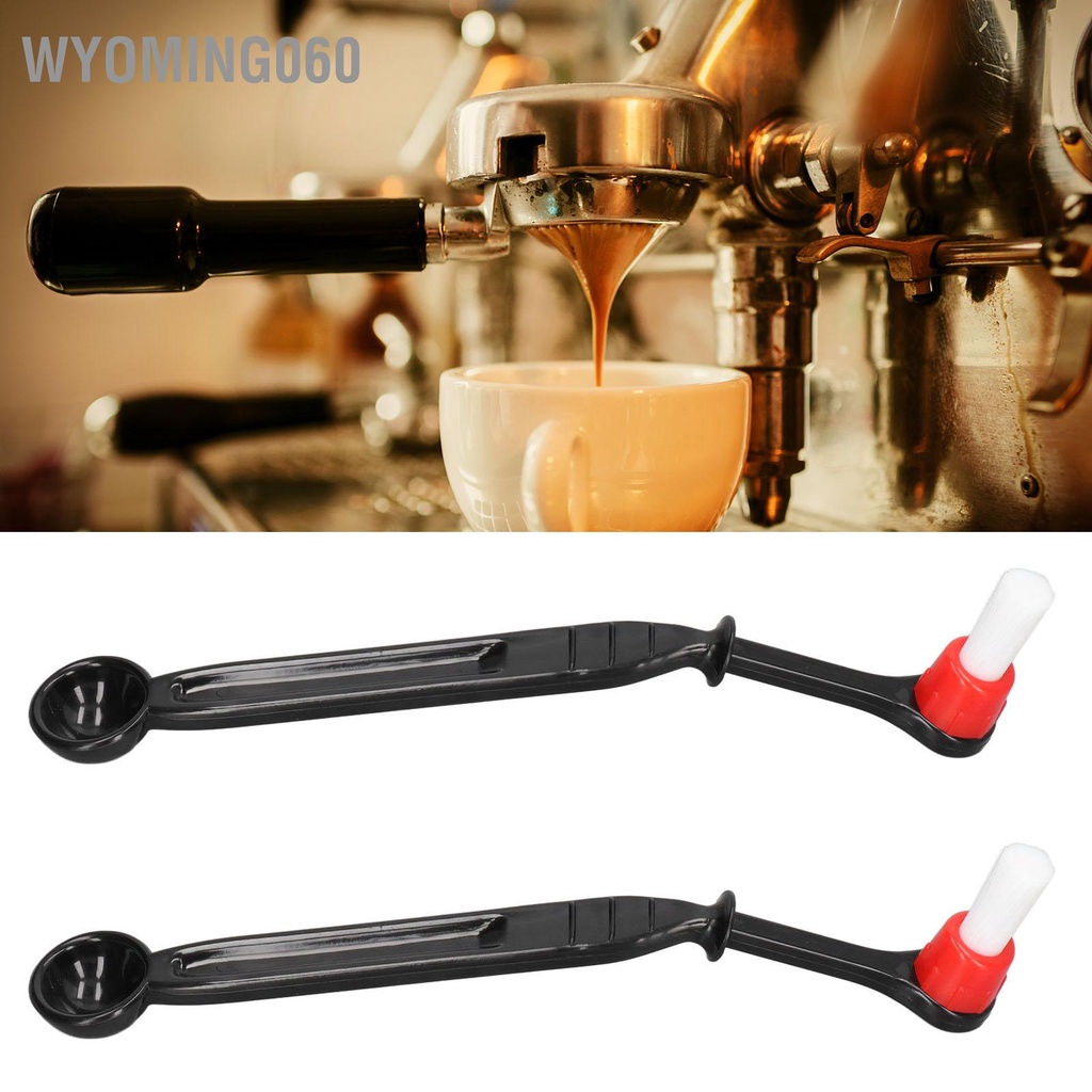 Wyoming060 2 cái Máy pha cà phê Bàn chải làm sạch Nylon cứng Công cụ cho xay Sữa đóng băng