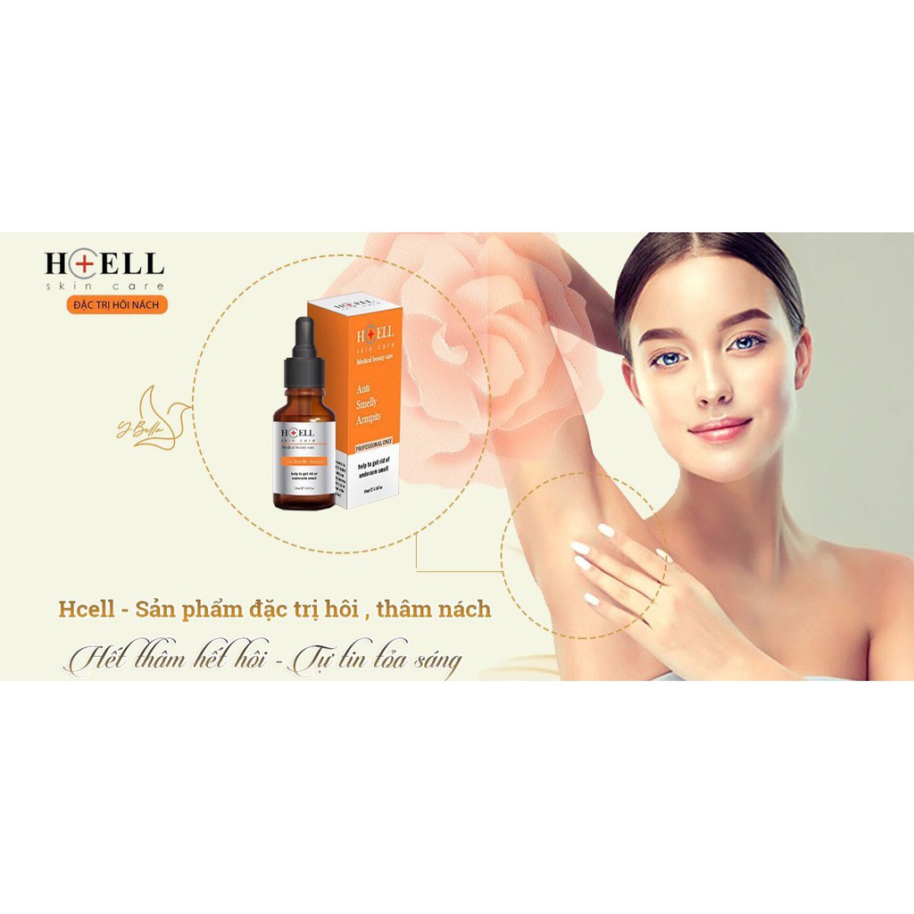 Serum ngăn ngừa hôi nách Hcell Skin Care 10ml [Dứt Điểm 100%] giảm tiết mồ hôi, an toàn