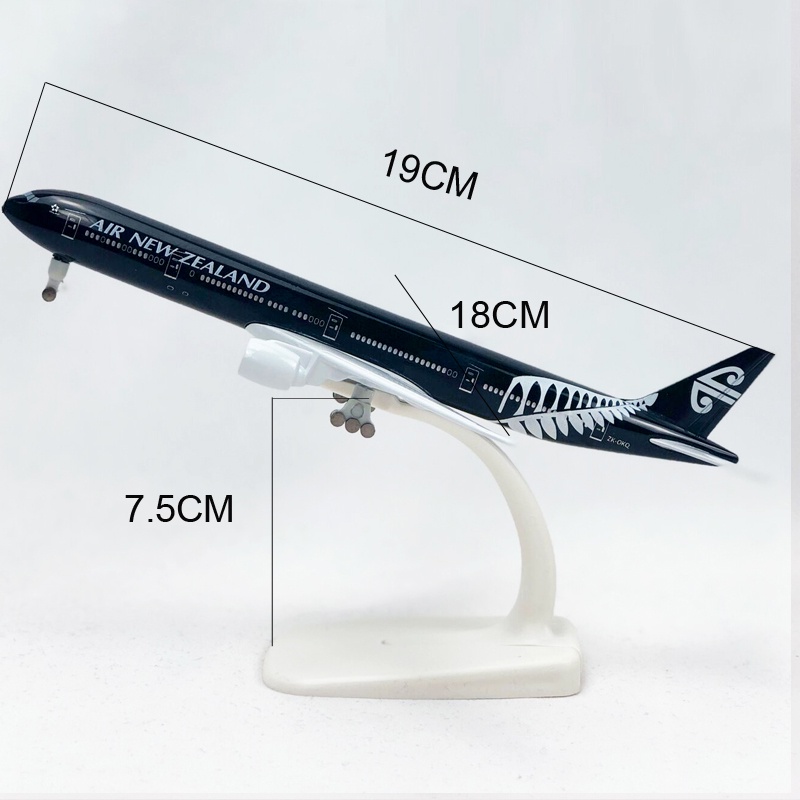 Mô hình máy bay Zealand Boeing 777 Die-cast B777 20CM bằng kim loại