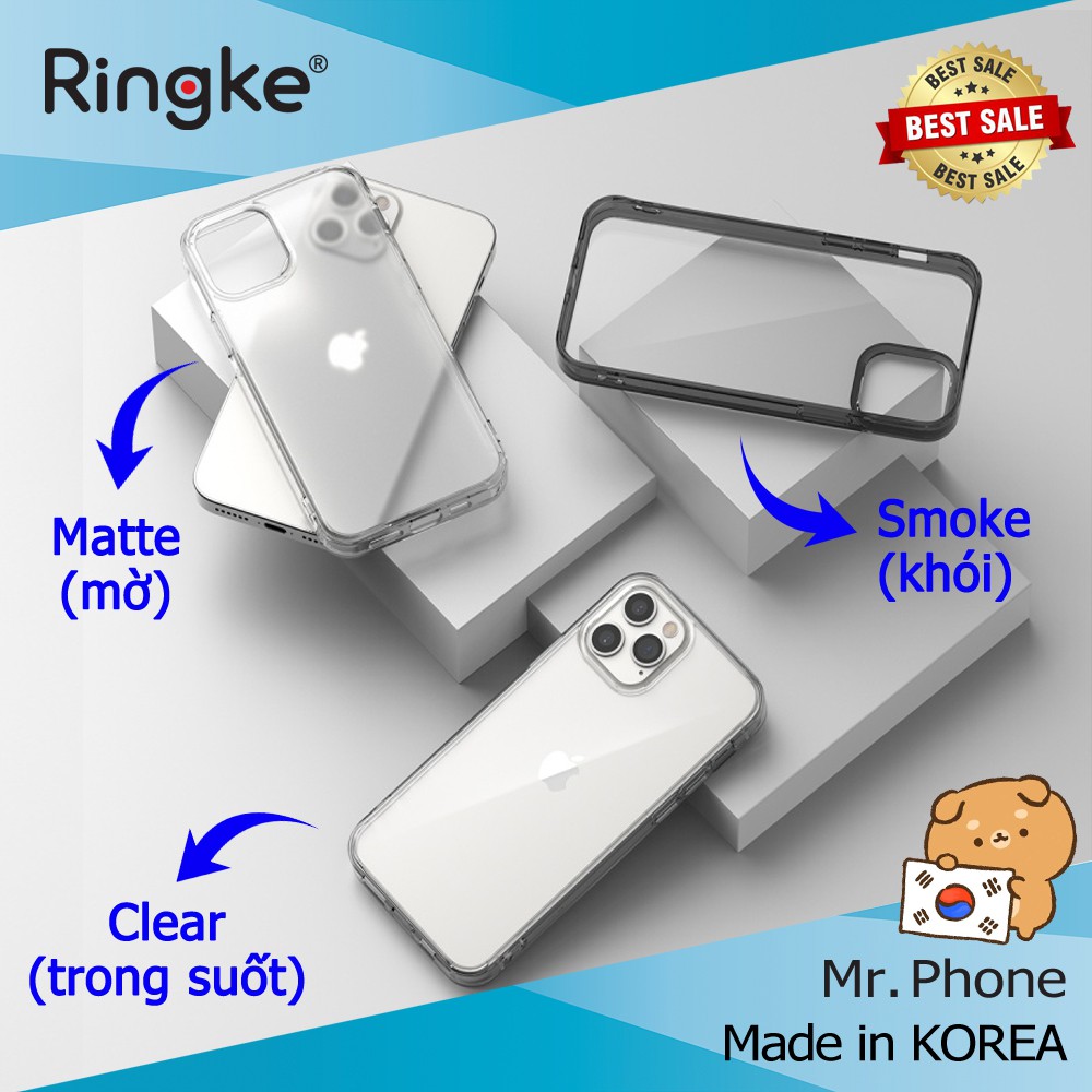 Ốp lưng iPhone 12 Pro Max / 12 Pro / 12 / 12 mini Ringke Fusion - Nhập khẩu Hàn Quốc