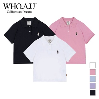 [WHO.A.U] Áo Thun Polo Croptop T Shirts Women Style I WHHAC2436F
