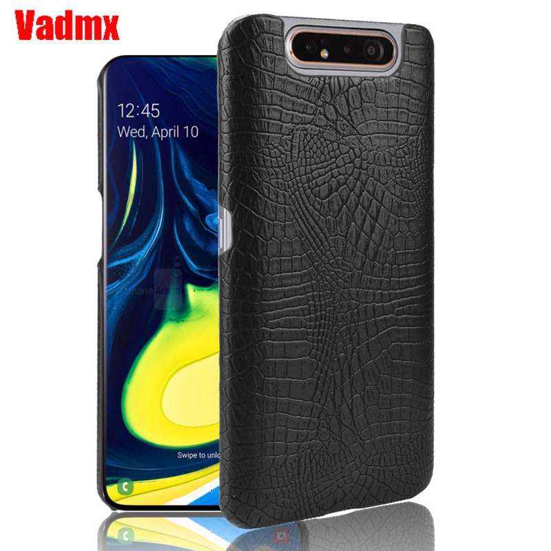 Ốp điện thoại da cá sấu phong cách thời trang dành cho Samsung Galaxy A80