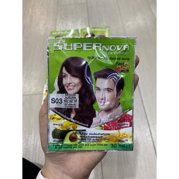 Combo 10 DẦU GỘI NHUỘM MÀU TÓC SUPER NOVA