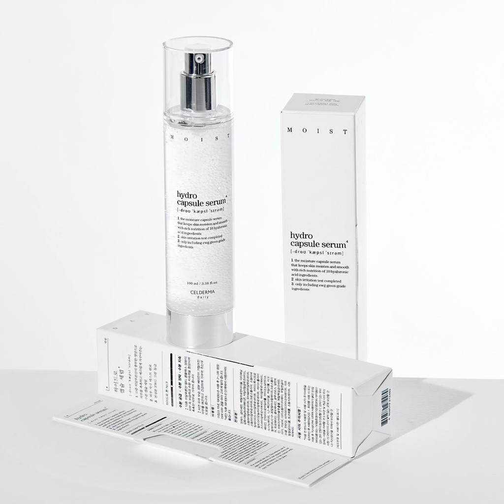 Serum siêu dưỡng ẩm CELDERMA daily Hydro Capsule Serum 100ml