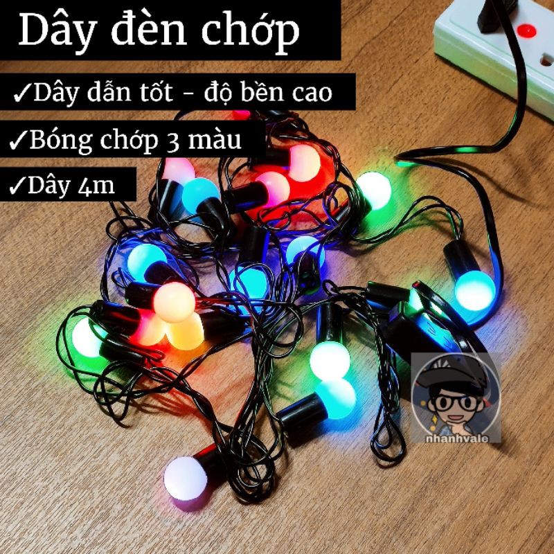 Dây đèn chớp led loại tốt dây 4m