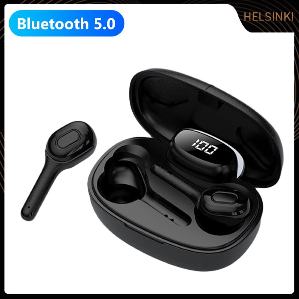 Tai Nghe Không Dây Hel + T9s Mini Tws Kết Nối Bluetooth 5.0 Chống Thấm Nước