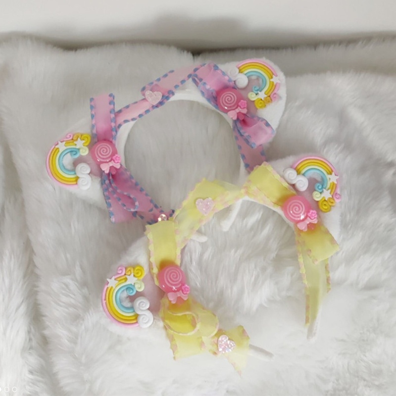 Băng Đô Nơ Tai Gấu Bông Hóa Trang Halloween