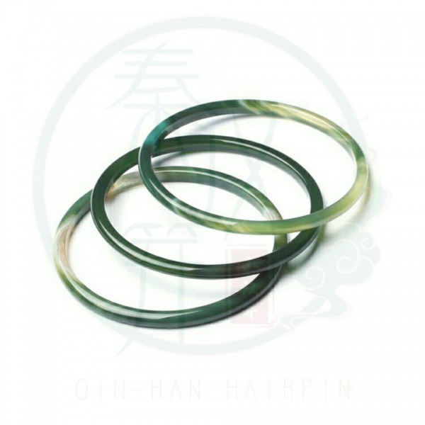 Vòng tay đá mã não xanh lá tự nhiên phong cách Brazil thời trang thanh lịc