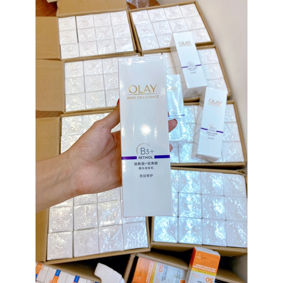 Dưỡng thể lotion body olay retinol b3 trắng da 250ml