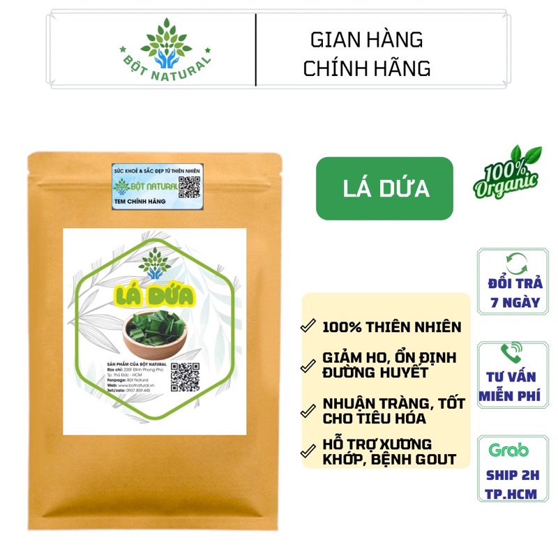 Lá dứa sấy lạnh 100gr loại ngon | Bột Natural