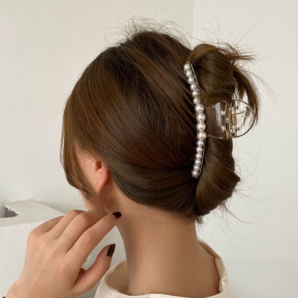 Kẹp Tóc Hợp Kim Trang Trí Ngọc Trai Giả Xinh Xắn Cho Nữ