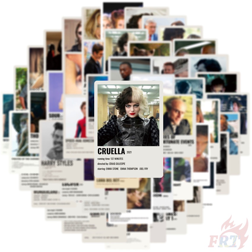 100Pcs/Set ❉ Mixed Classical Poster Cover Series A Classical Movies & Music Album Mini Poster Stickers ❉ DIY Fashion Luggage Laptop Skateboard Doodle Decals Stickers