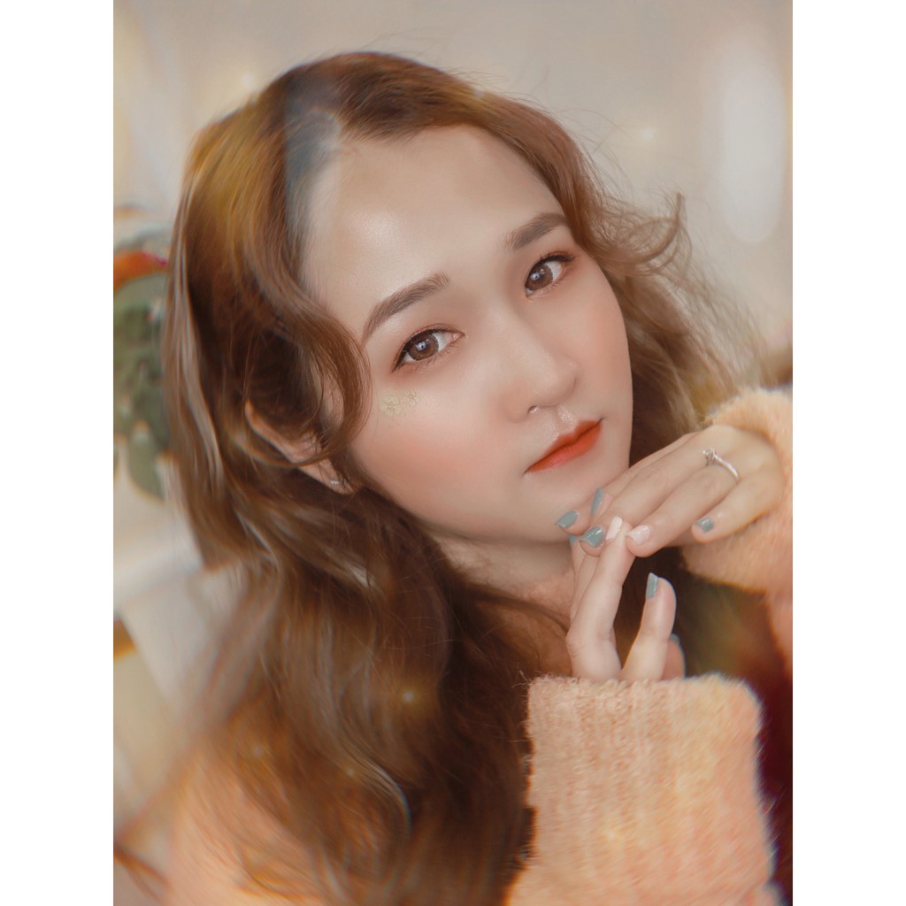 [Video thật] Lens cận nâu tự nhiên SWEETIE BROWN, kính áp tròng Hàn Quốc chính hãng 14,2mm, lens cận 6 tháng màu nâu cam