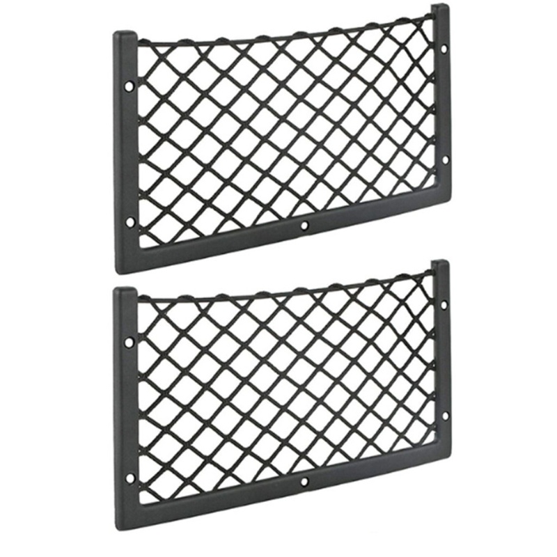 Khung Lưới Nylon Bền Co Giãn Gắn Sau Ghế Ngồi Xe Hơi Tiết Kiệm Không Gian