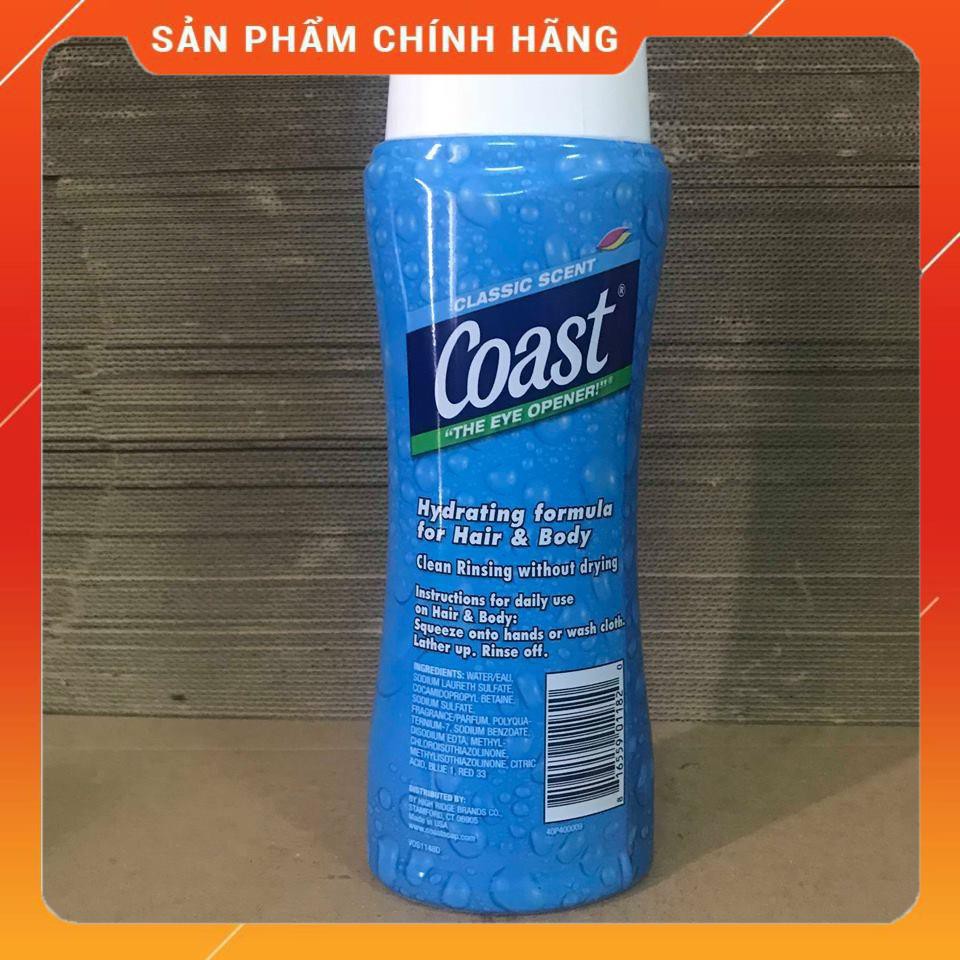 Sữa tắm gội cho nam Coast Hair and Body Wash 532ml