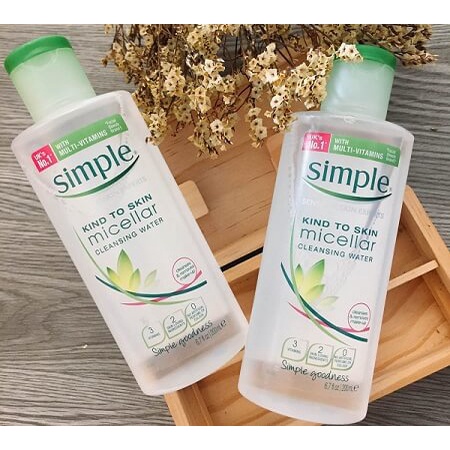 Nước tẩy trang simple micellar cleansing water 200ml