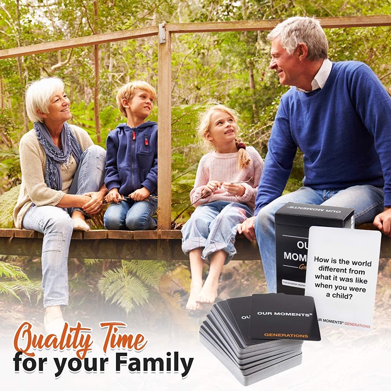 OUR MOMENTS Generations: 100 Thought Provoking Conversation Starters Questions Game