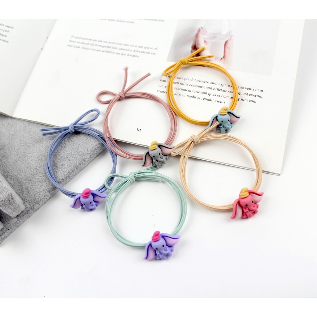 Cột tóc con voi cho bạn gái thêm xinh, dây buộc tóc, chun dùng được cho bé gái