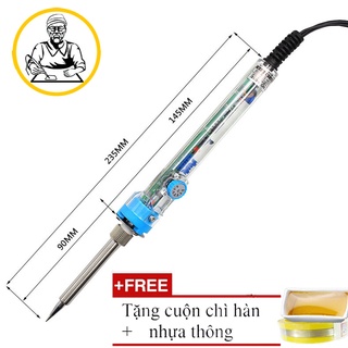 [FREE SHIP => 50K ] Mỏ hàn chì cao cấp điều chỉnh nhiệt độ 60W + Tặng cuộn chì nhựa thông  - no 907