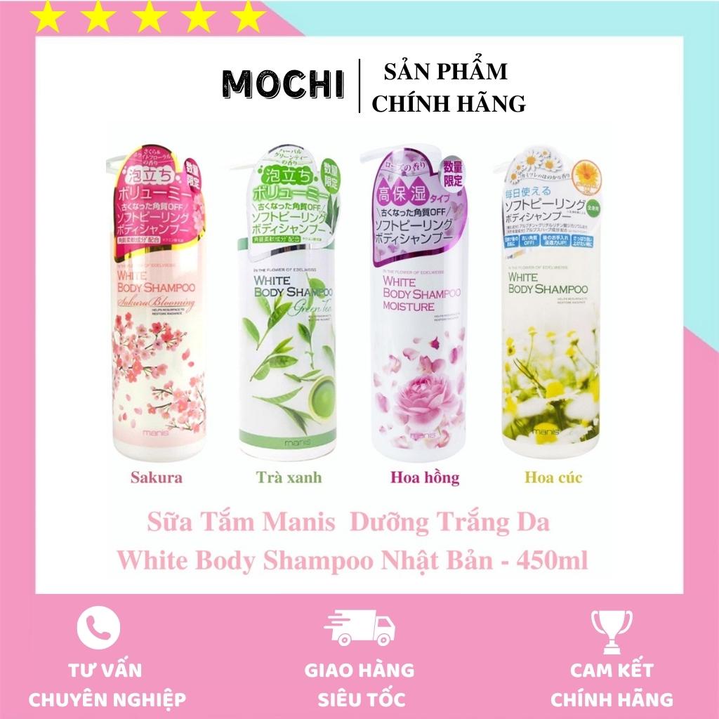 Sữa Tắm Trắng Toàn Thân White Body Shampoo Manis 450ml Nhật Bản.