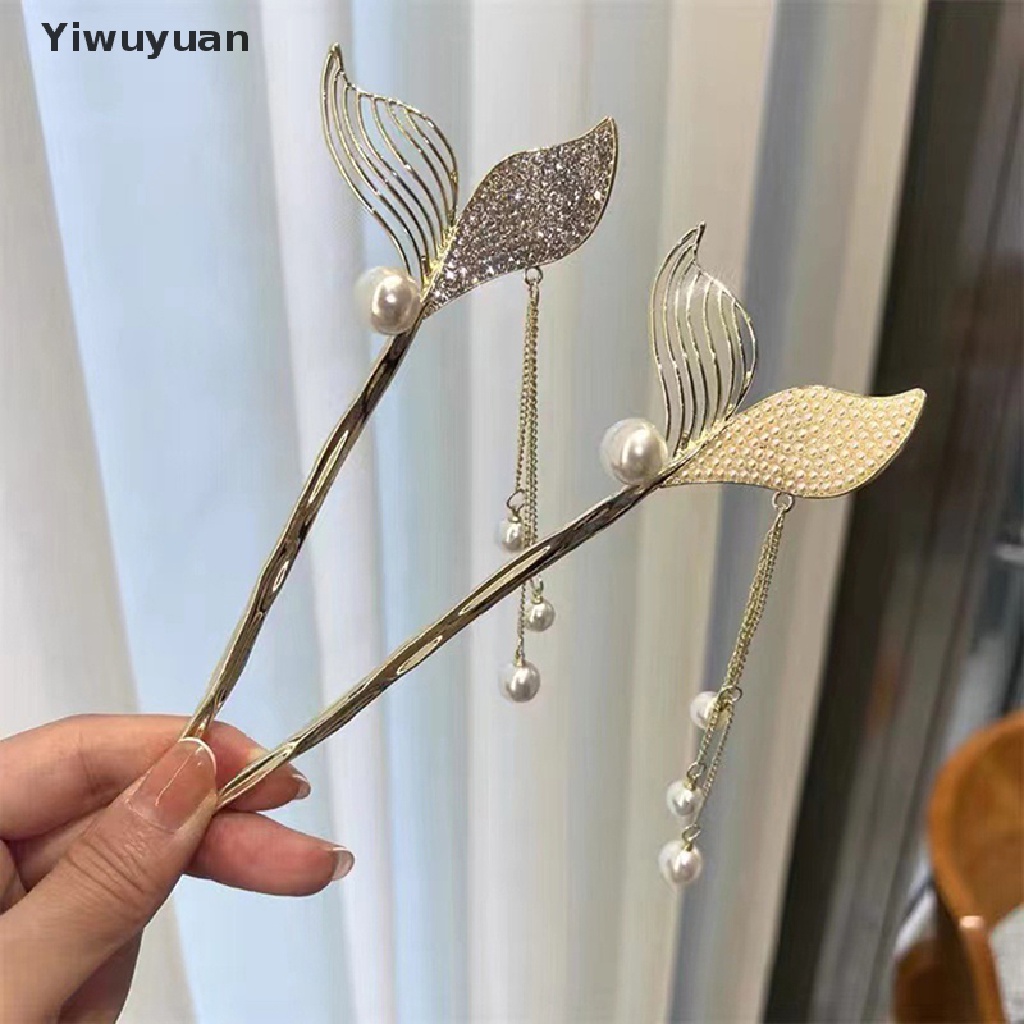 Trâm Cài Tóc Hoa Đính Ngọc Trai Nhân Tạo Phong Cách Trung Quốc