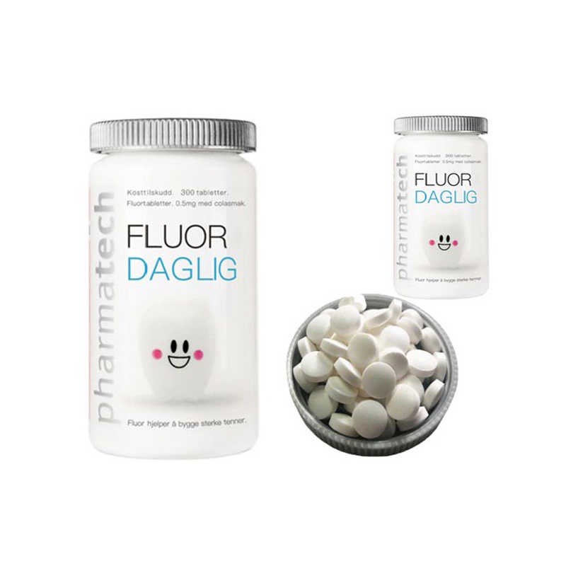 Viên ngậm bảo vệ sức khoẻ răng miệng Pharmatech Fluor Daglig (90v)