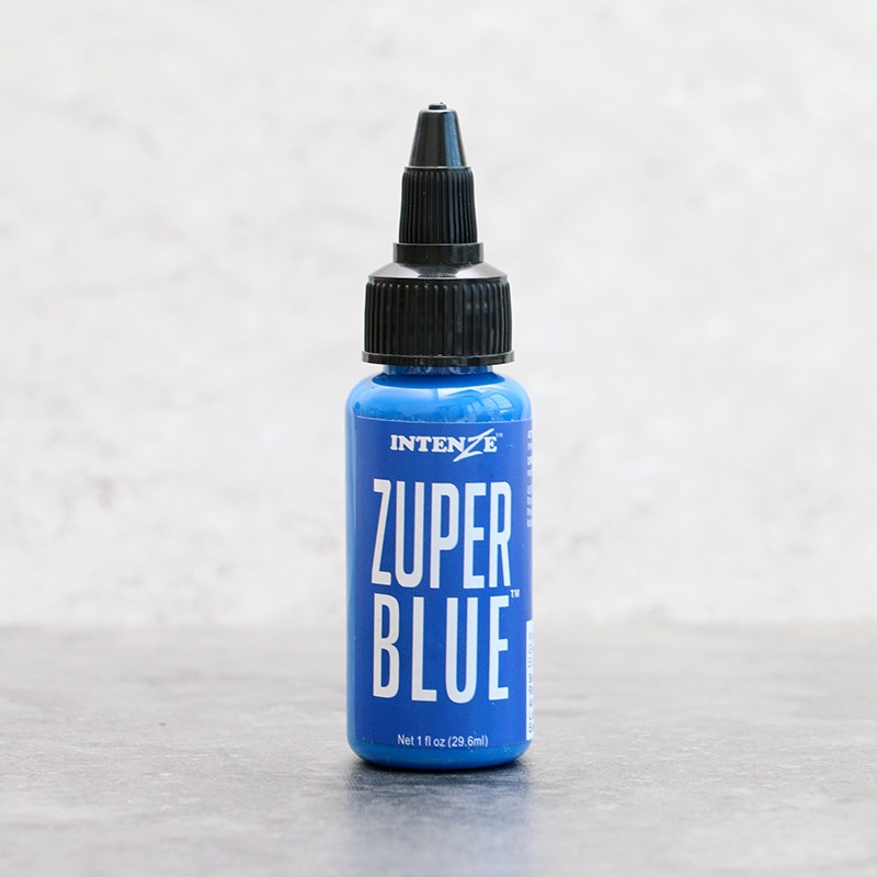 Mực xăm Trung Cấp Intenze Zuper Blue 30ml ( hàng có sẵn )
