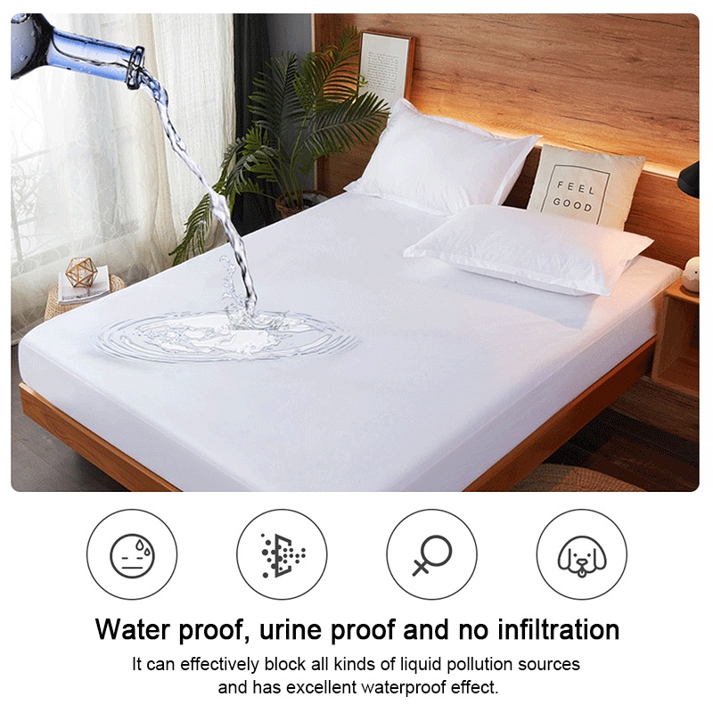 Ga Trải Giường Chống Bụi Chống Nước 100% Thoáng Khí Chất Lượng Cao 1m2/1m6/1m8