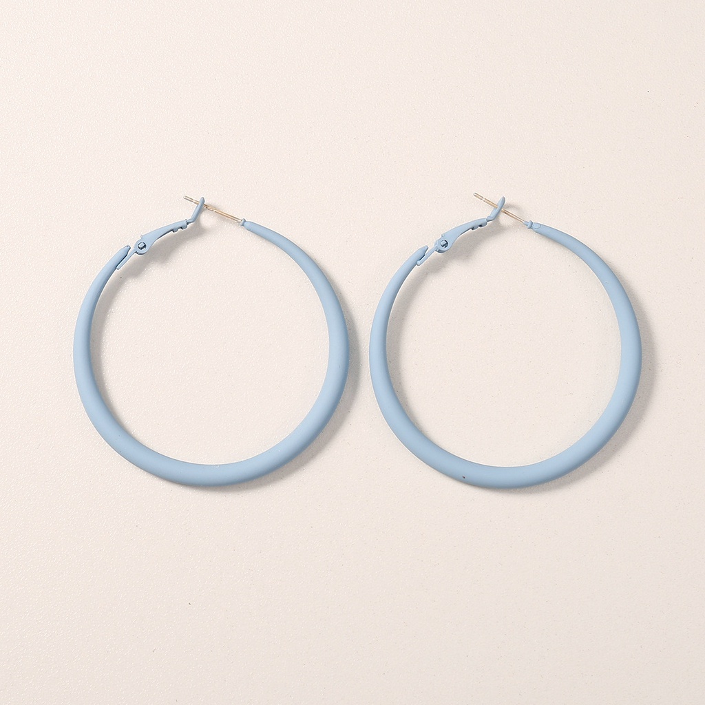 Bông tai tròn cho nữ phong cách Hàn Quốc