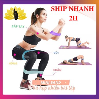 Bộ 3 dây kháng lực Mini Band cao su cao cấp- Yoga An Viên