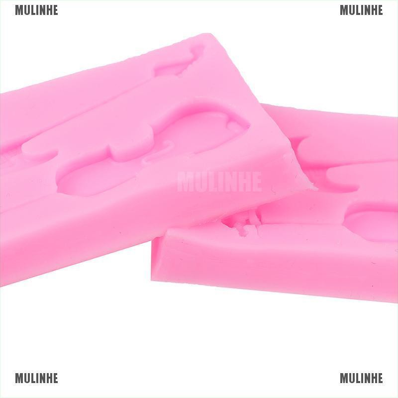 Khuôn Silicone Làm Bánh / Sô Cô La / Sô Cô La Hình Đàn Ghita / Violin