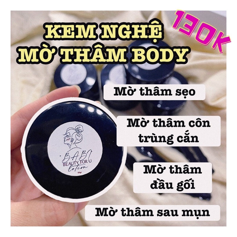 Babi Lotion - Kem Hỗ Trợ Mờ Thâm Body Nghệ Handmade(50gr)