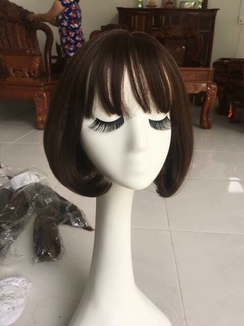 Tóc giả cao cấp ❤️freeship 50k🥰cúp víc đủ màu- tặng lưới chùm toc- hình thật