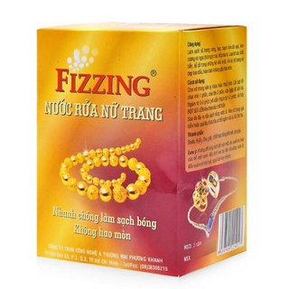 [Combo 5 Hộp] Nước Rửa Nữ Trang, Làm Sạch Và Làm Sáng Các Loại Trang Sức Vàng Bạc Fizzing 70ml