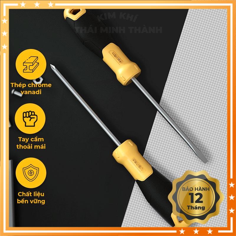 Bộ Tua Vít Deli 2 chiếc Tua Vít Có Rãnh Bit Từ Tính DL260002