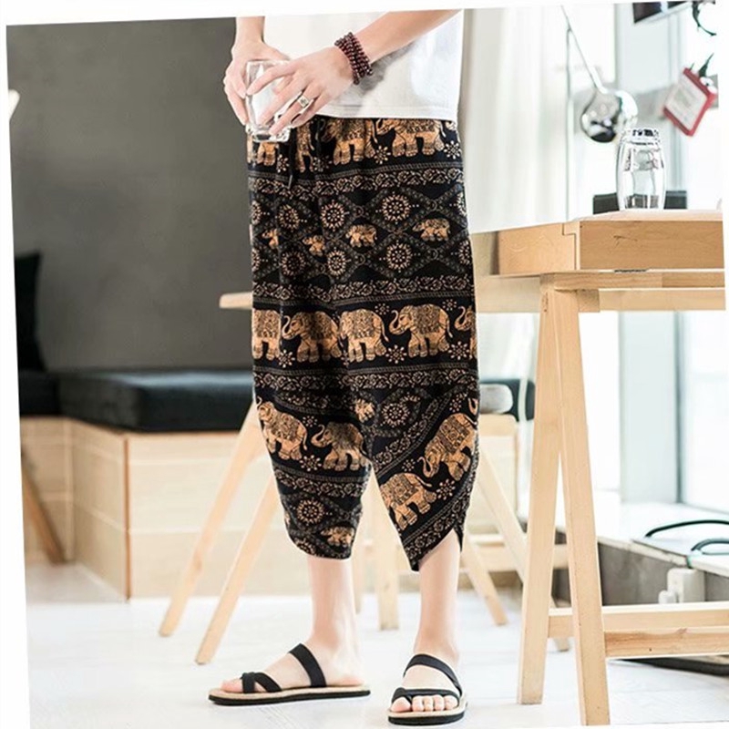 Quần Lửng In Họa Tiết Con Voi Thời Trang Dành Cho Nam | BigBuy360 - bigbuy360.vn