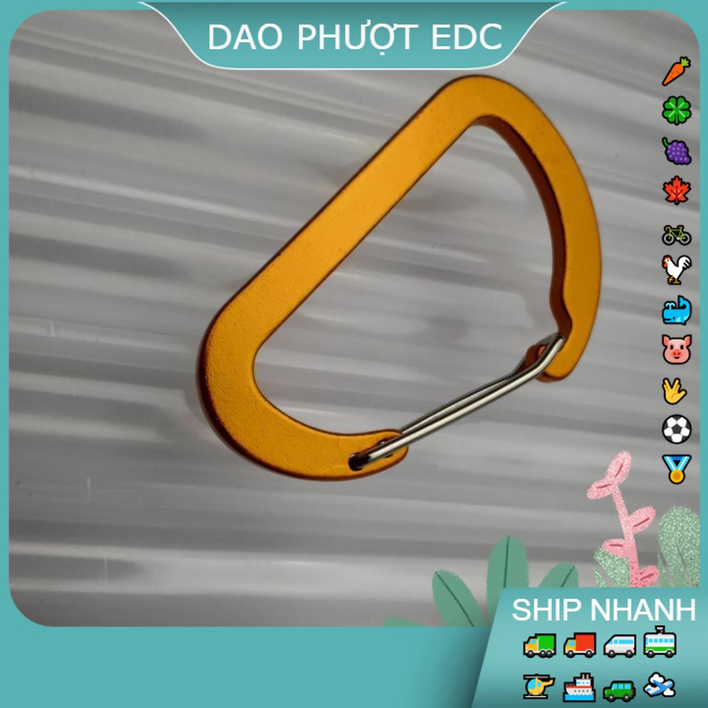 Móc Khoá Nhôm 8cm Bản Nhôm Đặc Siêu Cứng Khoá siêu Bền