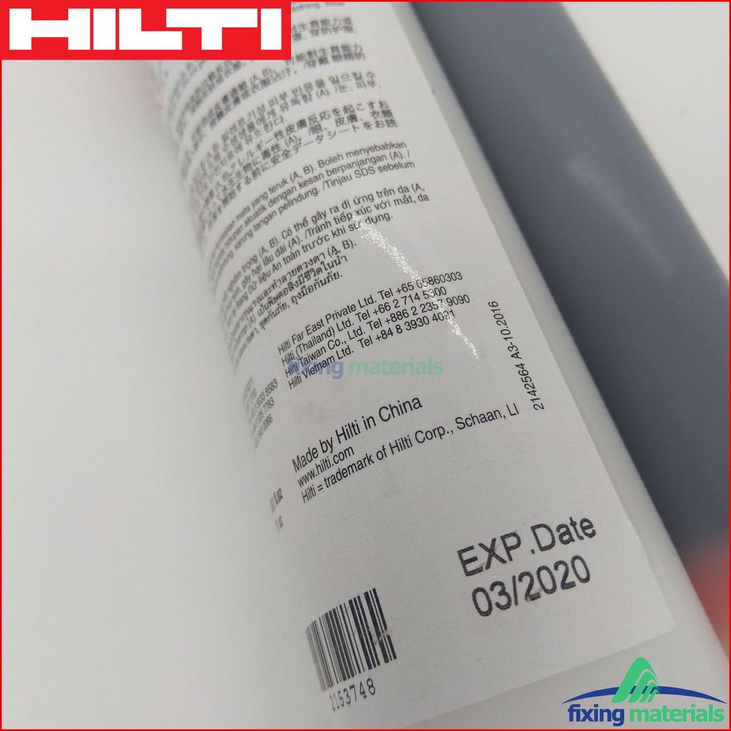 Hóa chất cấy thép HILTI RE-10/580ml