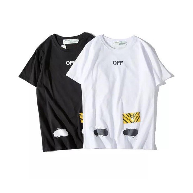 ÁO THUN VẠCH OFF WHITE UNISEX - áo thun trắng - áo thun nam