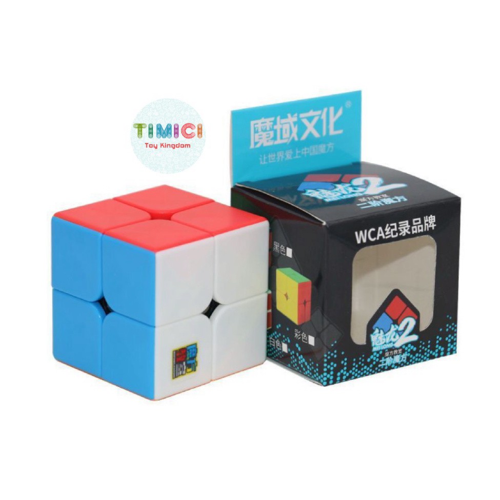 ( MUA 1 - TẶNG 1 ) [RB002] Rubik 2x2 Stickerless MoYu MeiLong MFJS Rubik 2 Tầng Phát Triển Trí Thông Minh Cho Bé  - TẶNG