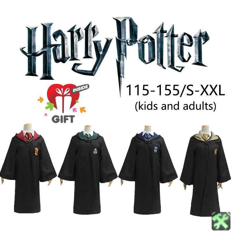 Thời Trang Áo Choàng Hóa Trang Harry Potter Gryffindor Slytherin Hufflepuff Ravenclaw