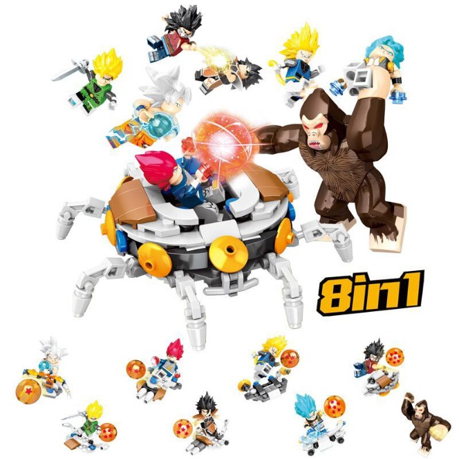 [Đồng giá] Lego Lắp Ráp Mô Hình Minifigures Nhân Vật Truyện 7 Viên Ngọc Rồng Dragon Ball DLP9098 SY1236