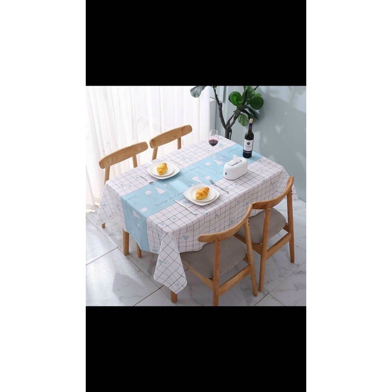 Khăn thảm trải bàn nhựa PVC chống thấm nước 88107 siêu thị 24/7