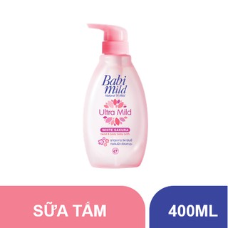 Sữa tắm trẻ em Babi Mild - White Sakura chai 400ml