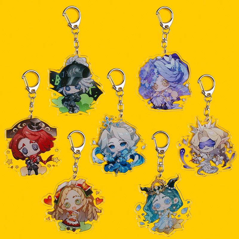 Móc Khóa Hai Mặt Bằng Acrylic Trong Suốt Hình Anime Identity V